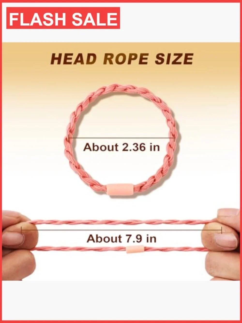 48 PCS Boho Braided Elastic Hair Ties No Damage Ponytail Holders
